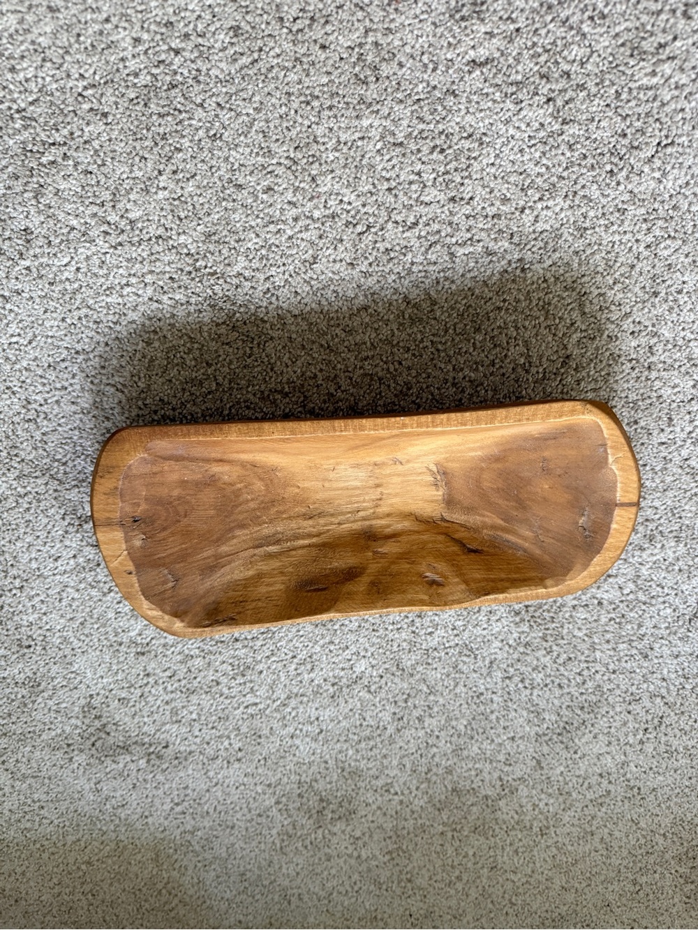 Small Wood Dough Bowl - Natural Home Accent